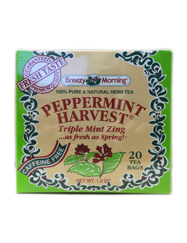 <b>BREEZY MORNING</b><br>Peppermint Harvest Tea - 20 Bags