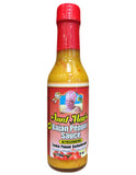 <b>AUNT MAY'S</b><br>Hot Bajan Yellow Pepper Sauce
