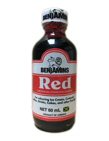 <b>BENJAMINS</b><br>Artificial Red Food Colouring