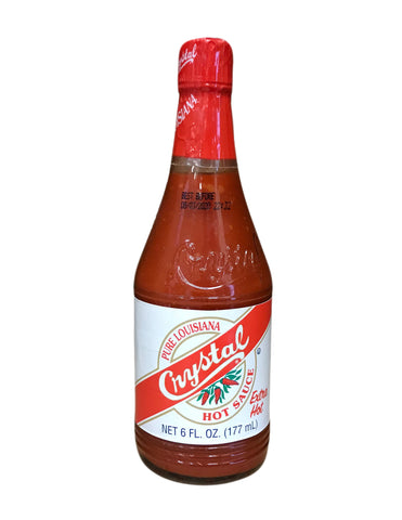 <b>CRYSTAL</b><br>Lousiana's Pure EXTRA Hot Sauce