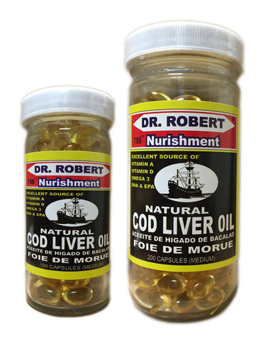 <b>DR. ROBERT</b><br>Natural Cod Liver Oil