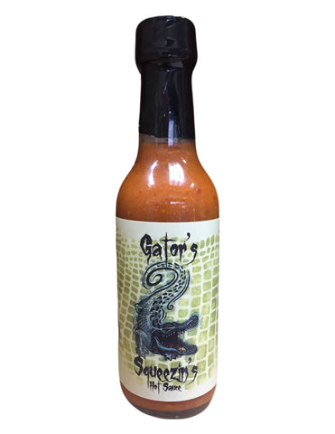 <b>PUCKERBUTT PEPPER COMPANY</b><br>Gator's Squeezin's Hot Sauce