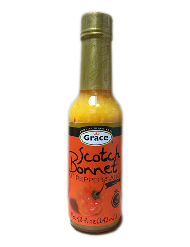<b>GRACE</b><br>Scotch Bonnet Hot Pepper Sauce