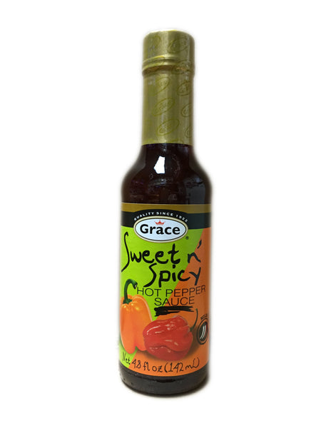 <b>GRACE</b><br>Sweet n' Spicy Hot Pepper Sauce