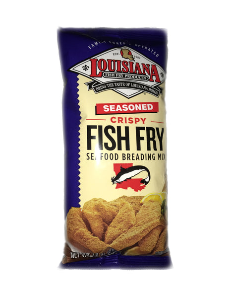 <b>LOUISIANA</b><br>Seasoned Crispy Fish Fry Seafood Breading Mix