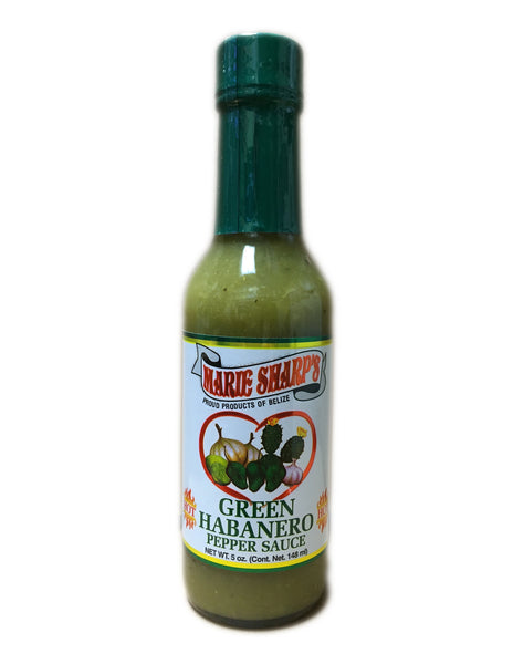 <b>MARIE SHARP'S</b><br>Green Habanero Pepper Sauce (Hot)
