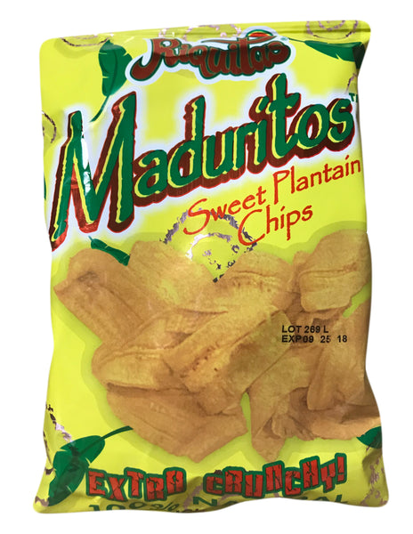 <b>RIQUITAS</b><br>Maduritos Sweet Plantain Chips