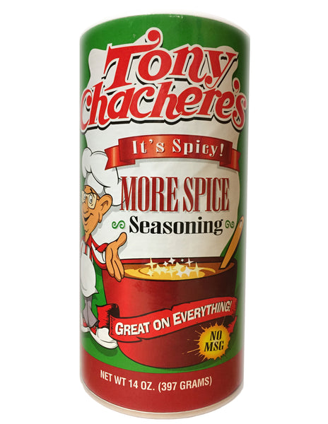 <b>TONY CHACHERE'S</b><br>More Spice Seasoning