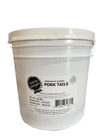 <b>FAMILY DELIGHT</b><br>Pork Tails Packed In Brine